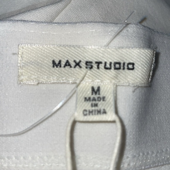 NWT Max Studio White High Waist High Rise Skinny Legging. Ankle Length.  Size M - Picture 5 of 13